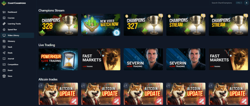 Chart Champions Video Library Overview